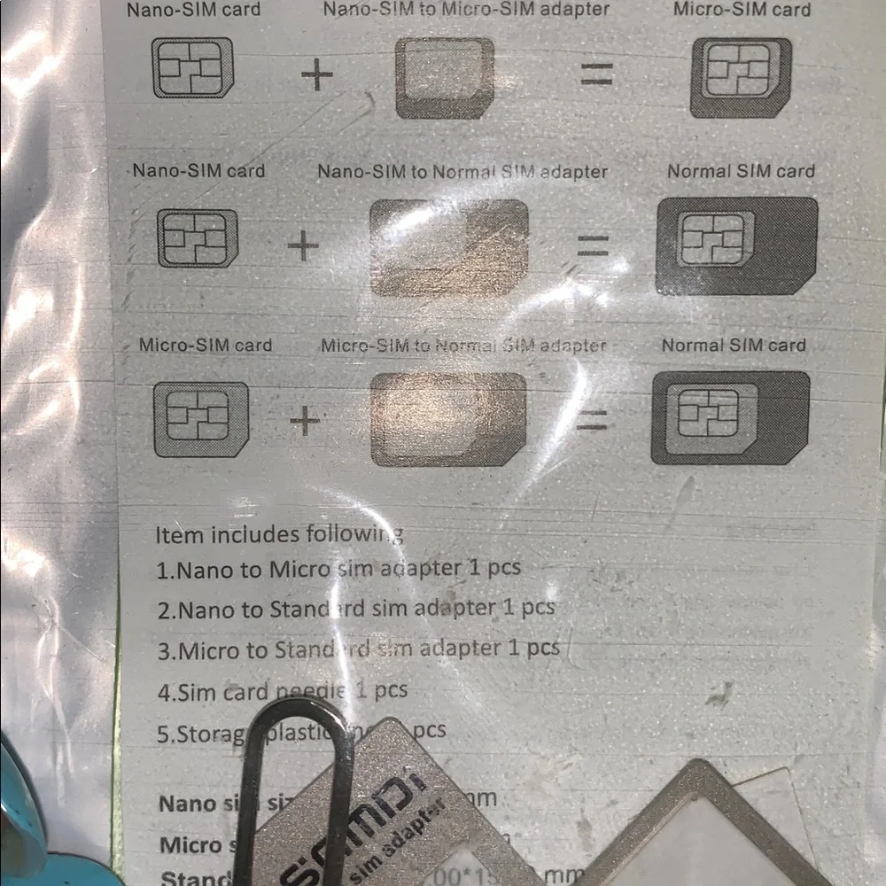 Nano SIM Adapter Kit - Black and Gray